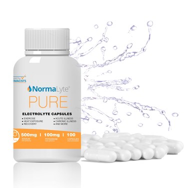 NormaLyte Electrolyte Capsules 100 Count Hydration Salt Pills