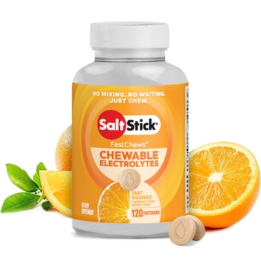 SaltStick Electrolyte FastChews Orange 120 Chewable Tablets