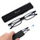 SKYOAK Ultra thin Lightweight Folding Reading Glasses Women Men TR90 Blue Light Blocking Anti UVEyestrain Foldable Compact Computer Readers Portable Unique Stretchable Slim Flat case Black 125