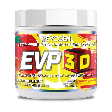 Evogen EVP 3D Stim Free PreWorkout Strawberry Lemonade 40 Servings