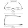 Viseng Slim Mini Metal Reading Glasses Compact Lightweight Portable Readers with Glasses Case for Reading CaseGoldPurpleRed15