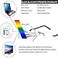 FEIVSN 3 Pack Rimless Reading Glasses for Men Blue Light Blocking Readers Spring Hinge Metal Arms Sturdy Stylish Computer Glasses 25