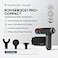 Sharper Image Powerboost Compact Heat Cold Therapy Percussion Massage Gun