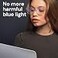 Gaoye Blue Light Glasses for Computer Gaming Transparent Pink