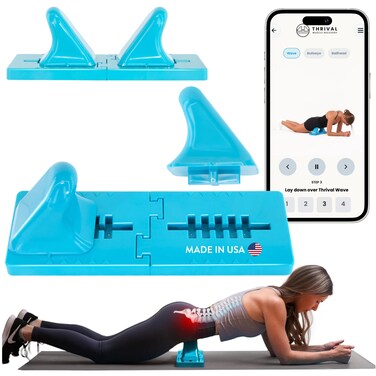 Thrival Wave Adjustable Psoas Muscle Release Tool Blue