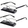Missfive Mens Premium Bifocal Reading Glasses Blue Light Blocking Computer Readers Metal Frame with No Broken Spring Hinge FarNear Dualuse Eyeglasses 2 Pack 20x