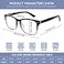 Sumkyle 3 Pack Progressive Multifocal Reading Glasses for Women Men Blue Light Blocking Computer Glasses Spring Hinge Readers3 pack black 125