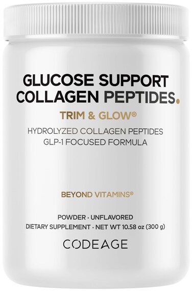Codeage GLP1 Collagen Powder Nextida GC GrassFed Unflavored 10 oz