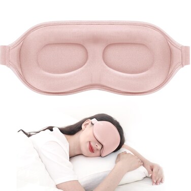 MZOO Luxury Sleep Mask 3D Spacious for Long Lashes Blocking Light