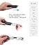 SKYOAK 2 Pack Ultra thin Lightweight Folding Reading Glasses Women Men TR90 Blue Light Blocking Anti UV Foldable Compact Computer Readers Portable Unique Stretchable Slim Flat Case BlackClear 125