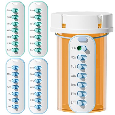 Odaro Pill Reminder Lanyard or Sticker Pill Tracker 4 Pack