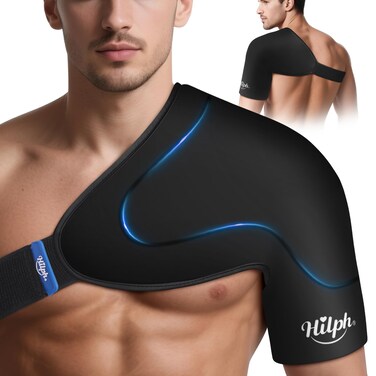 Hilph 3D DoubleLayer Gel Shoulder Ice Pack Wrap Rotator Cuff Cold Therapy