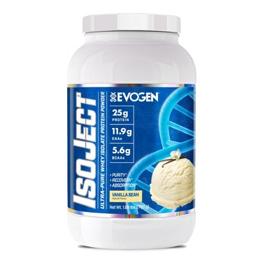 Evogen Isoject Whey Protein Isolate Recovery Vanilla 25 Servings