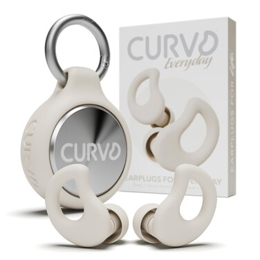 CURVD Ear Plugs for Sleeping Noise Blocking Earplugs 28dB SNR Honey