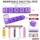 PILL THING 5 Times a Day Weekly Pill Box Organizer Case Secure 7 Day Pillbox with Medication Schedule 5 TimeaDay