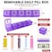 PILL THING 5 Times a Day Weekly Pill Box Organizer Case Secure 7 Day Pillbox with Medication Schedule 5 TimeaDay
