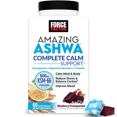 Force Factor Amazing Ashwa Complete Calm Support with KSM66 Ashwagandha