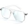 livho Retro Aviator Blue Light Blocking Glasses for Women Men with Soft Case Trendy Rectangle Computer Eyeglasses