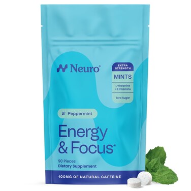 Neuro Energy Focus Mints Extra Strength Peppermint 90 Count