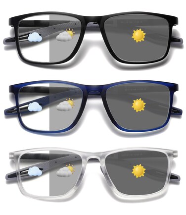 Hubeye TR90 Photochromic Blue Light Blocking Reading GlassesCheaters Readers