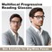 SKYOAK Excellent TR90 Unbreakable Progressive Multifocus Reading Glasses for Men Thick Frame Anti Blue LightUV Readers 2 PACK Quality Chunky Computer Glass NoLine Multifocal Eyeglasses C1 15x