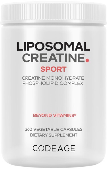 Codeage Liposomal Creatine Monohydrate 2500mg Micronized 360 Capsules
