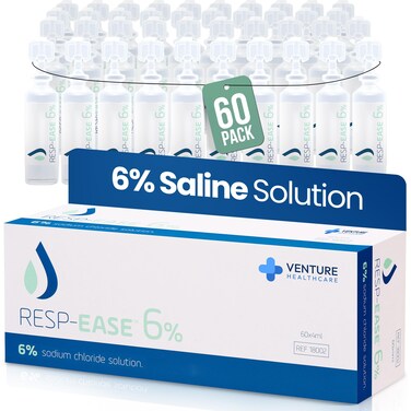 Resp-Ease RespEase 6 Sterile Hypertonic Saline Solution Sodium Chloride 60 x 4ml
