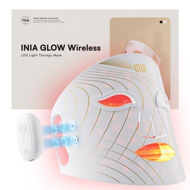 INIA GLOW Wireless Red Light Therapy Mask for Face 850nm NIR 272 LEDs