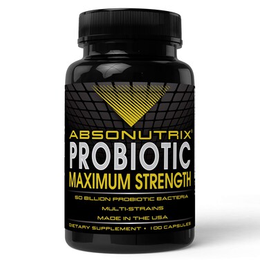 Absonutrix Probiotic Maximum Strength 50 Billion Per Capsule MultiStrain 100 Capsules