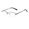 QECEPEI Rectangle Mens Semi Rimless Metal Blue Light Blocking Glasses