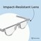 minrims Compact Reading Glasses Foldable Compact Computer Readers with MagSafe Compatible Case Lightweight PocketFriendly Reading Glasses for Men Women Clear 15x Optics