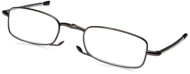 Foster Grant Gideon Fold Flat Reading Glasses BlackTransparent 64 mm 250