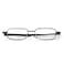 Foster Grant Gavin Fold Flat Rectangular Reading Glasses GunmetalTransparent 48 mm 3