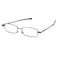 Foster Grant Gavin Fold Flat Rectangular Reading Glasses GunmetalTransparent 48 mm 3