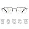 MIRYEA Progressive Multifocus Reading Glasses Blue Light Blocking Computer Readers 25