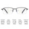 MIRYEA Progressive Multifocus Reading Glasses Blue Light Blocking Computer Readers 25