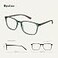 OPULIZE Max Classic Reading glasses for Women MenScratch Resistant Large Rectangular frame with Spring Hinges Green 3 Pack of 1