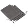 PATIKIL 14x10cm Microfiber Pouch 3Pcs Soft Storage Drawstring Gift Bag for Glasses Wedding Gray
