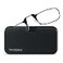 ThinOPTICS Stick Anywhere Go Everywhere Reading Glasses plus Classic Universal Pod Case Black Frame Black Case 250 Strength