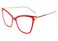 FEISEDY Oversized Cat Eye Glasses Frame Blue Light Blocking Eyewear for Women B2589