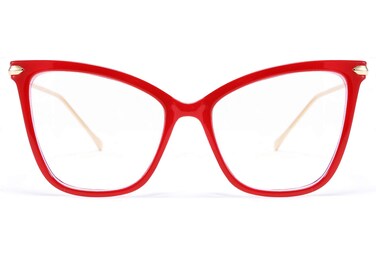 FEISEDY Oversized Cat Eye Glasses Frame Blue Light Blocking Eyewear for Women B2589