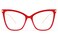 FEISEDY Oversized Cat Eye Glasses Frame Blue Light Blocking Eyewear for Women B2589