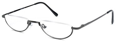 Readers The Lynwood Unisex Half Moon Half Frame 125 Grey