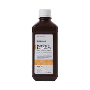 McKesson Hydrogen Peroxide 3 Topical Solution USP 16 oz 1 ct