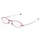 Foster Grant Gideon Rectangular Flat Micro Reading Glasses for Women MagentaTransparent 64 mm 15