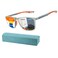 K.LAVER KLAVER Photochromic Progressive Multifocus Reading Glasses Blue Light Blocking Multifocal Readers Spring Hinge Sunglasses Orange 15 x