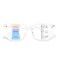 OPTOFENDY Progressive Multifocal Reading Glasses for Women Men Square Blue Light Blocking Computer ReadersCrystal