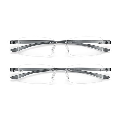 Bhigh 2 Pack Blue Light Blocking Reading Glasses Computer Gaming Black Red Mens Womens black 15 diopters