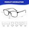 BLUEMOKY Blue Light Reading Glasses for Men 2 PACK Readers for Men Square Frame Computer GlassesAnti Eyestrain200