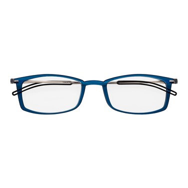 Always With You ThinOptics Reading Glasses Ultra Thin Durable Lightweight Optical Grade Lenses Rectangular Blue 20x